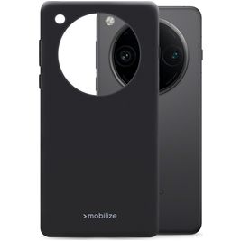 Mobilize Rubber Gelly Coque OPPO Find X8 Pro Coque arrière en TPU Souple - Noir