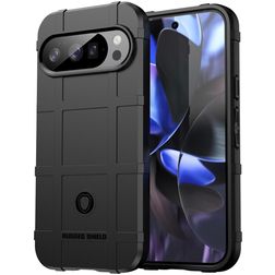Mobigear Rugged Shield Coque Google Pixel 10 Pro Coque arrière en TPU Souple Anti-Chocs - Noir