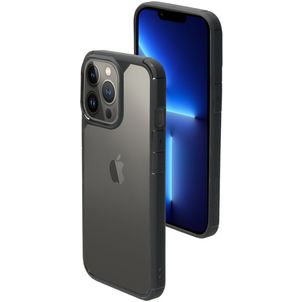 Mobiparts Rugged Clear Coque iPhone 13 Pro Coque arrière Rigide Anti-Chocs - Transparent / Noir