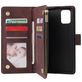 Mobigear Zipper Housse Samsung Galaxy A71 Etui Porte-Monnaie - Marron