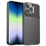 Mobigear Groove Coque iPhone 14 Plus Coque arrière en TPU Souple - Noir