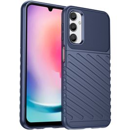 Mobigear Groove Coque Samsung Galaxy A24 Coque arrière en TPU Souple - Bleu