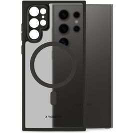 Mobilize Hybrid Coque Samsung Galaxy S24 Ultra MagSafe Coque arrière Rigide Anti-Chocs - Noir
