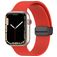 Mobigear Sport Mag Bracelet Silicone Apple Watch Fermeture magnétique - 49/46/45/44 mm - Rouge