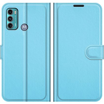 Mobigear Classic Housse Motorola Moto G60 Etui Porte-Monnaie - Bleu
