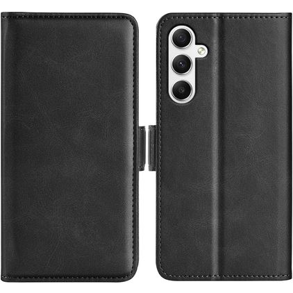 Mobigear Slim Magnet Samsung Galaxy A35 Étui Portefeuille - Noir