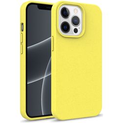 Mobigear Bio Coque iPhone 13 Mini Coque arrière en Eco-Friendly - Jaune