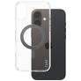 CARE by PanzerGlass Kickstand iPhone 16 Plus MagSafe Plastique rigide Coque arrière avec béquille - Transparent / Noir