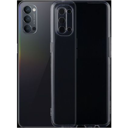 Mobigear Ultra Thin Coque Transparente OPPO Reno 4 Coque arrière en TPU Souple Extra-fin - Transparent