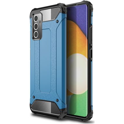 Mobigear Outdoor Coque Samsung Galaxy A82 5G Coque arrière Rigide Anti-Chocs - Bleu