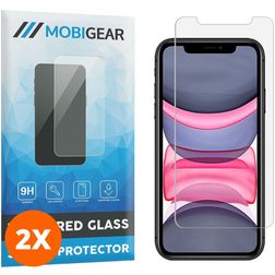 Mobigear iPhone XS Max Verre trempé Protection d'écran - Compatible Coque (Lot de 2)