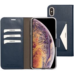 Mobiparts Classic Wallet iPhone XS Max Étui Portefeuille - Bleu