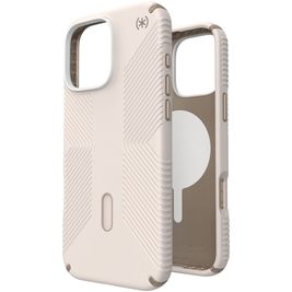 Speck Presidio2 Grip Coque iPhone 16 Pro Max MagSafe Coque arrière Rigide Anti-Chocs - Bleached Bone