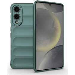 Mobigear Bumpy Samsung Galaxy S25 Edge TPU souple Coque arrière - Vert