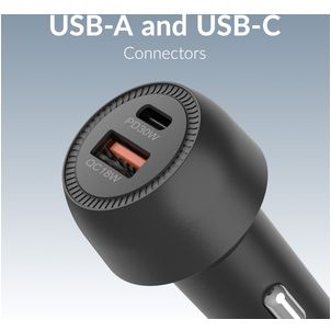 Mobilize - Double USB / USB-C Chargeur voiture Power Delivery 48W - Noir