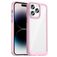 Mobigear Crystal Coque iPhone 14 Pro Coque arrière Rigide - Transparent / Rose
