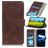 Mobigear Croco Housse iPhone 8 Etui Porte-Monnaie - Marron