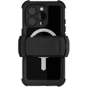 Ghostek Nautical Belt Coque iPhone 16 Pro MagSafe Coque arrière Imperméable Rigide Anti-Chocs - Noir