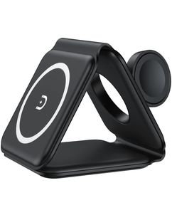 Valenta 3-in-1 - Chargeur Qi Wireless 2.5W 2A - Noir