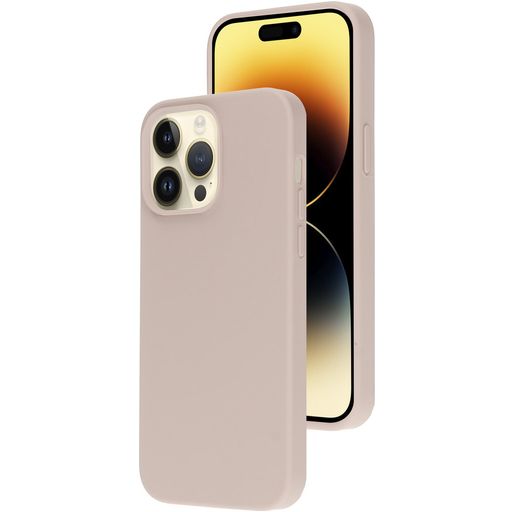 Mobiparts Coque iPhone 14 Pro Max Coque arrière en Silicone - Soft Salmon