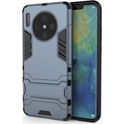 Mobigear Armor Stand Coque Huawei Mate 30 Coque arrière Rigide Anti-Chocs avec Support Amovible - Bleu Marin