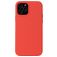 Mobigear Rubber Touch Coque iPhone 13 Mini Coque arrière en Silicone - Corail