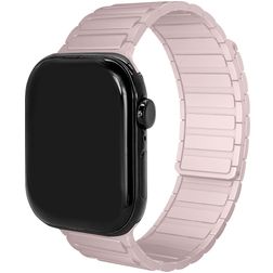 Mobilize Magnetic Bracelet Silicone Apple Watch Fermeture magnétique - 49/46/45/44 mm - Rose