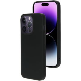 Mobiparts Coque iPhone 14 Pro Coque arrière en Silicone - Noir