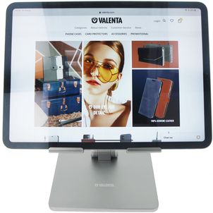 Valenta Aluminum Foldable Support de tablette - Argent Universel
