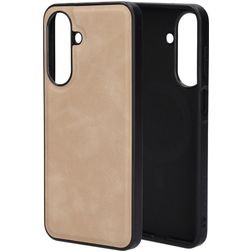 Mobiparts Classic Coque Samsung Galaxy A27 MagSafe Coque arrière en TPU,Similicuir - Moonstone Beige