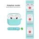 Mobigear Classic Coque Apple AirPods 3 Coque en Silicone Souple - Emerald Green