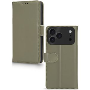 Mobilize Premium Gelly Housse iPhone 17 Pro Max Etui Porte-Monnaie - Vert