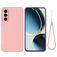 Mobigear Rubber Touch Coque Samsung Galaxy A56 Coque arrière en Silicone - Rose