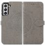 Mobigear Mandala Housse Samsung Galaxy S21 FE Etui Porte-Monnaie - Gris