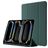 Mobigear Tri-Fold Gel Coque iPad Pro 13 Pouces (2024) Etui en TPU,Similicuir + Porte-crayon - Vert