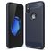 Mobigear Brushed Slim Coque iPhone XR Coque arrière en TPU Souple - Bleu Marin