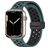 Mobigear Sport Plus Mag Bracelet Silicone Apple Watch Fermeture magnétique - 49/46/45/44 mm - Noir / Vert
