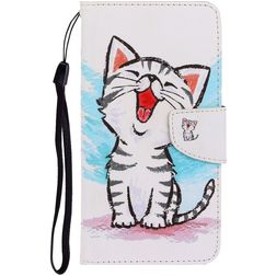Mobigear Design Housse OnePlus 8 Etui Porte-Monnaie - Chat