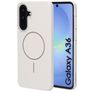 Mobiparts Slim Line Coque Samsung Galaxy A36 MagSafe Coque arrière Rigide - Off White