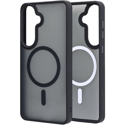 Mobiparts Hardcover Coque Samsung Galaxy S26 Plus MagSafe Coque arrière Rigide - Satin Black