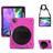 Mobigear SureGrip XGuard Coque iPad Pro 12.9 Pouces (2020) Coque arrière en Plastique rigide,Silicone + Porte-crayon + Bandoulière + Support Amovible - Rose