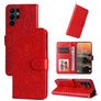 Mobigear Sunflower Housse Samsung Galaxy S23 Ultra Etui Porte-Monnaie - Rouge