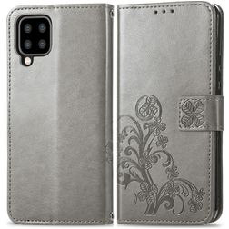 Mobigear Clover Housse Samsung Galaxy A22 5G Etui Porte-Monnaie - Gris