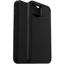 OtterBox Strada Housse iPhone 12 Pro Etui en Cuir Véritable - Noir