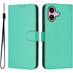 Mobigear Urban Wallet Housse iPhone 16 Etui Porte-Monnaie - Vert