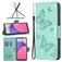 Mobigear Butterfly Housse Samsung Galaxy A33 Etui Porte-Monnaie - Turquoise