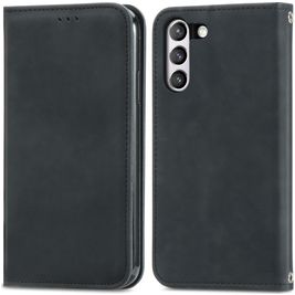 Mobigear Retro Slim Housse Samsung Galaxy S21 FE Etui Porte-Monnaie - Noir