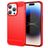 Mobigear Brushed Slim Coque iPhone 15 Pro Max Coque arrière en TPU Souple - Rouge