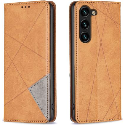 Mobigear Rhombus Slim Housse Samsung Galaxy S25 Plus Etui - Cognac
