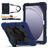 Mobigear SureGrip Xtreme Coque Samsung Galaxy Tab A9 Plus (2023) Coque arrière en Plastique rigide,Silicone + Bandoulière + Support Amovible - Bleu